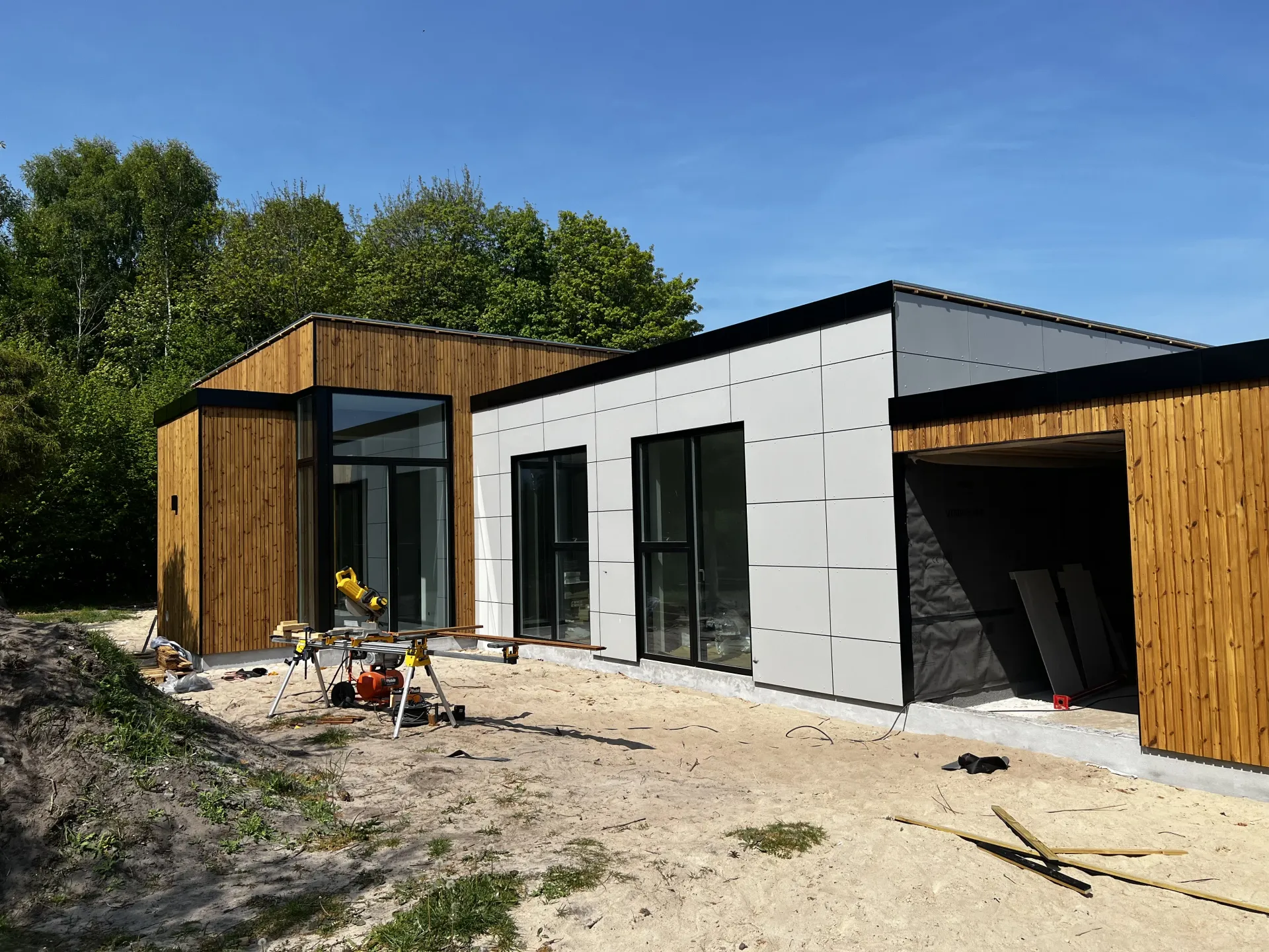 Haveside og terrasse, Sæby — Arkitekttegnestuen Yderskov